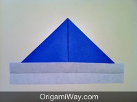 How To Make A Paper Boat Origami Boat Instructions Diagram