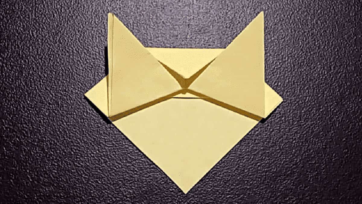 How to Make an Origami Cat Face Origami Cat Face Instructions