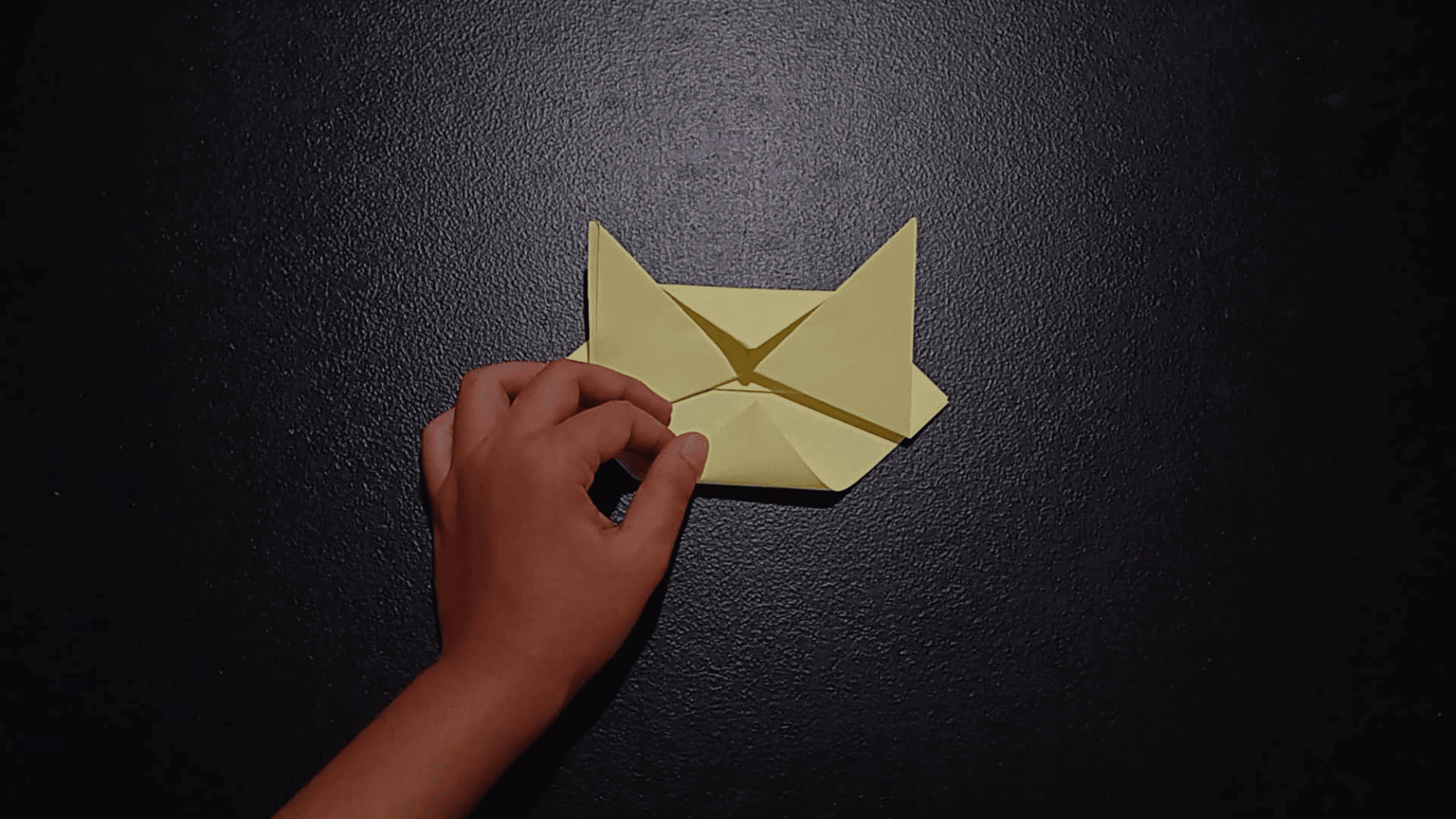 origami cat face instructions step 9