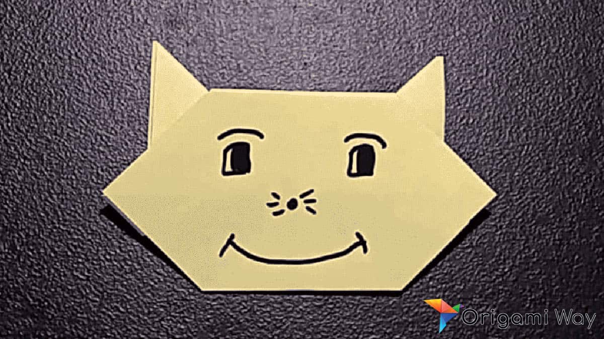 Origami Cat Face Instructions