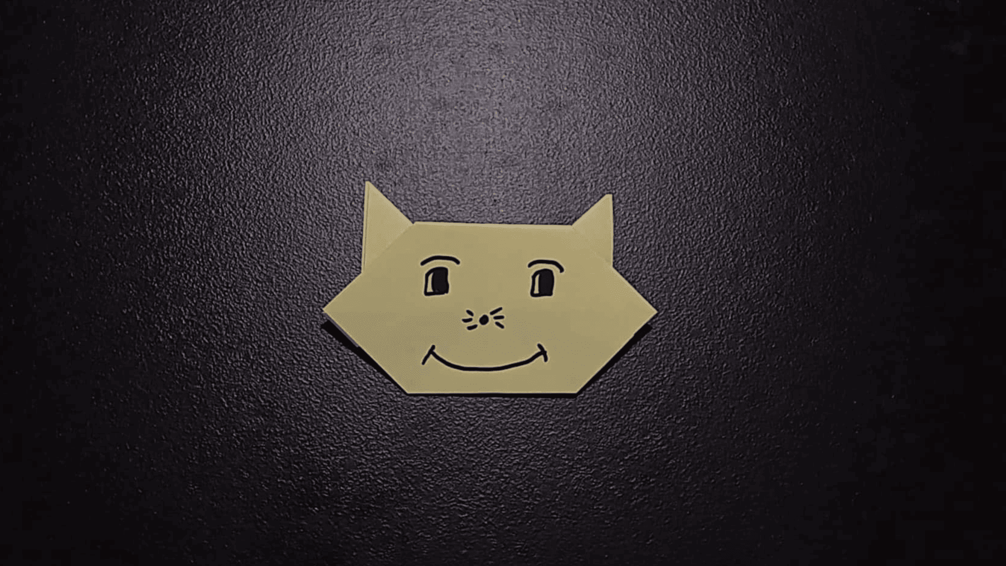 Origami Cat Face Instructions
