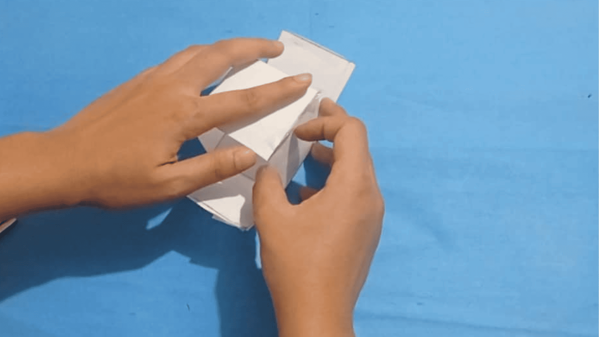 origami cube instructions step 16