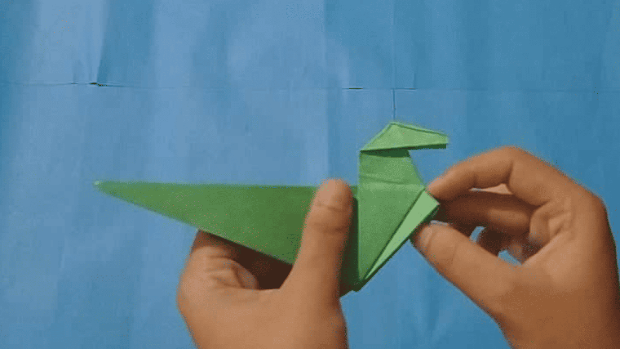 origami dinosaur instructions step 31