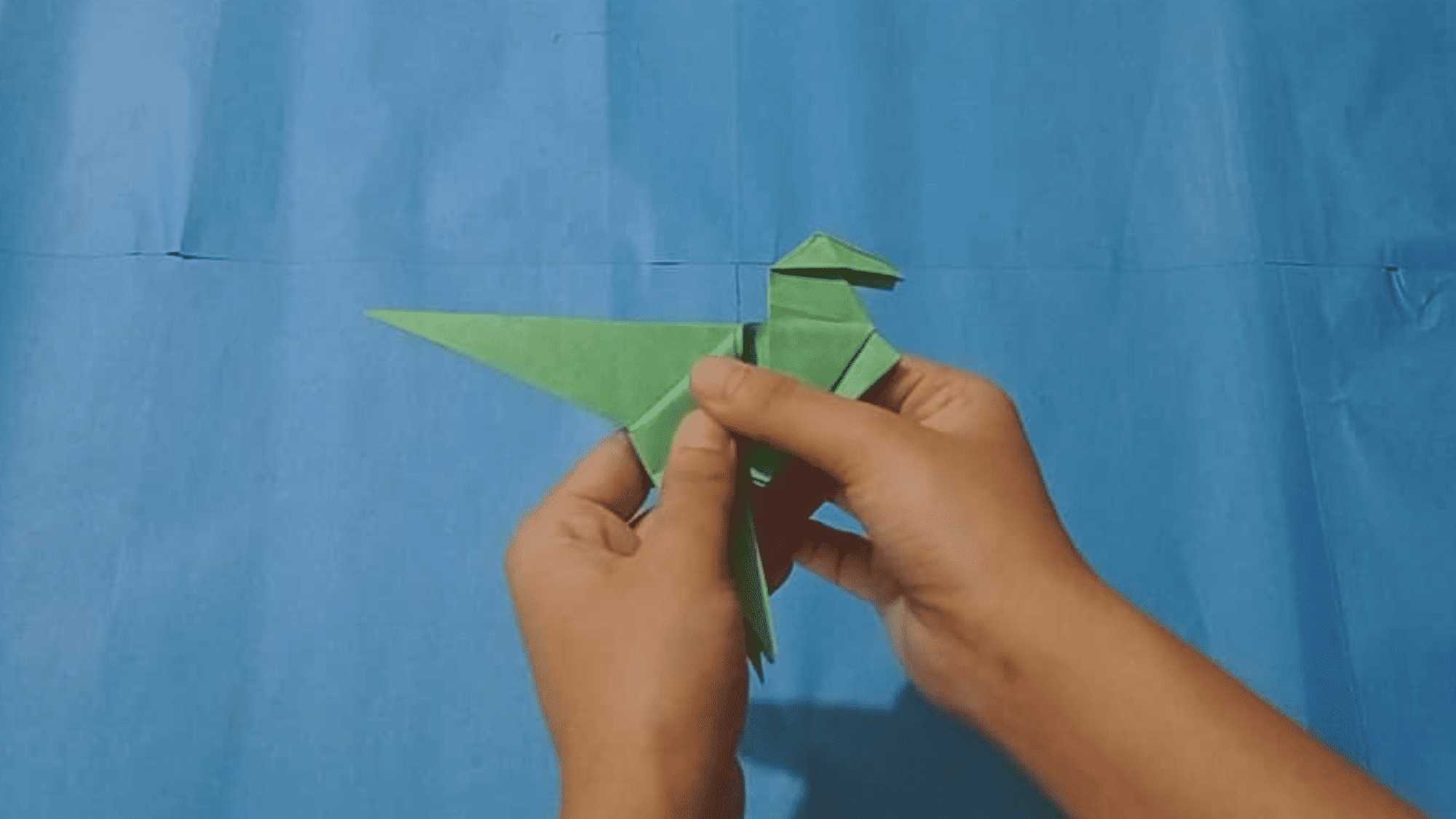 origami dinosaur instructions step 33