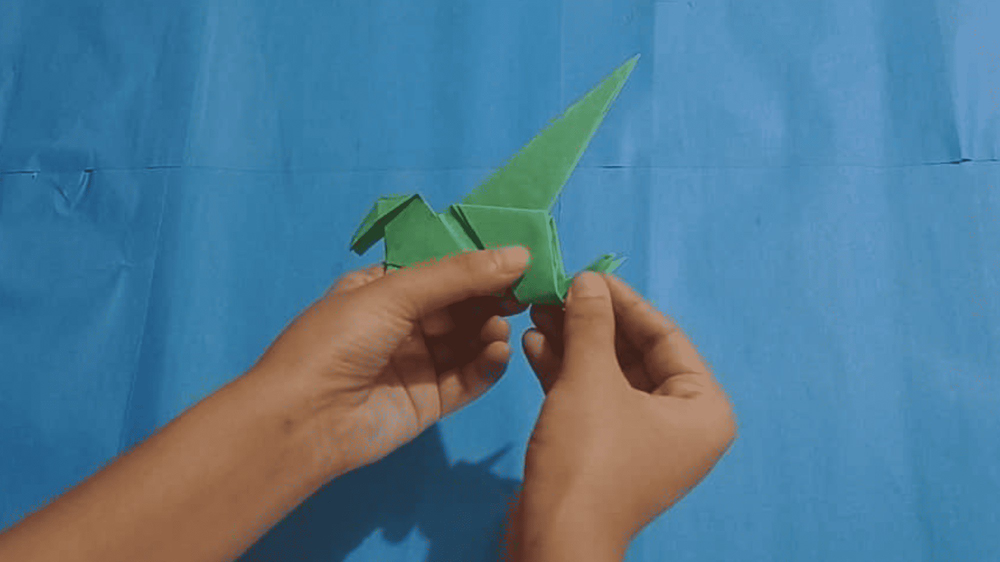 origami dinosaur instructions step 34