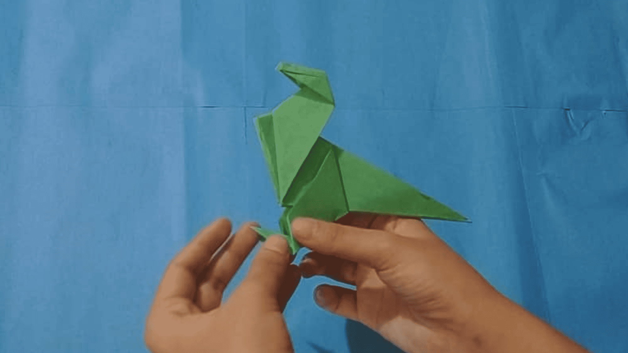 origami dinosaur instructions step 36