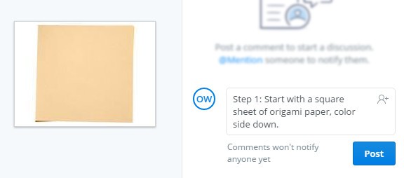 Type instructions