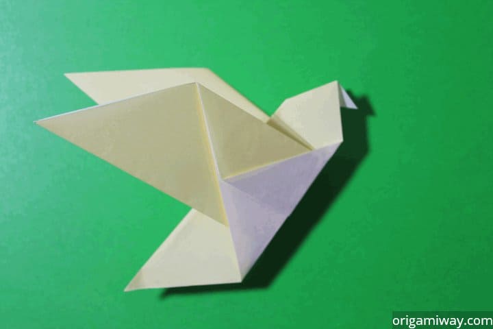 How To Make A Paper Bird Easy Origami Paper Bird Instructions