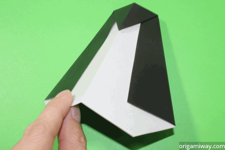 How To Make A Penguin Out Of Paper Easy Origami Penguin
