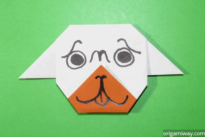 Easy Origami Pug