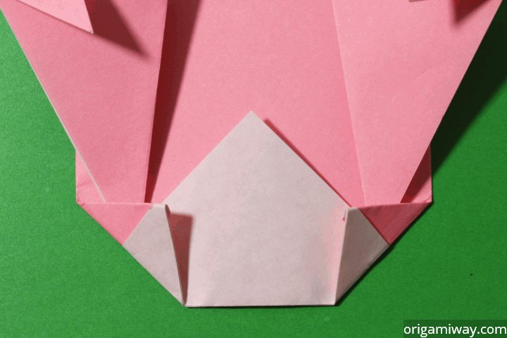 Easy Origami Teddy Bear Step 10