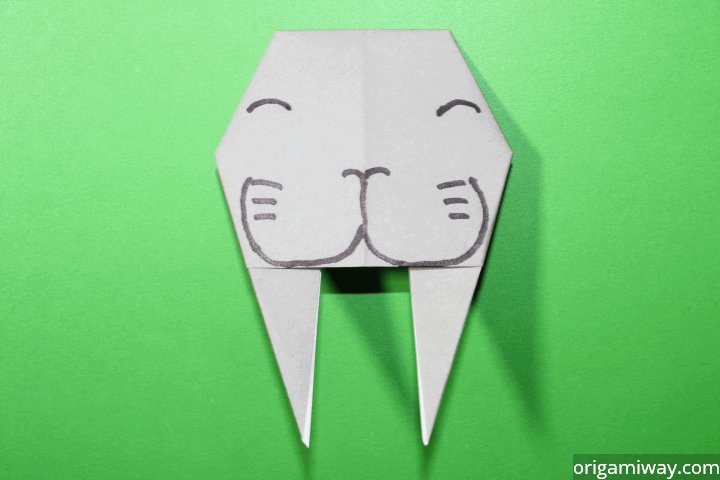 Easy Origami Walrus