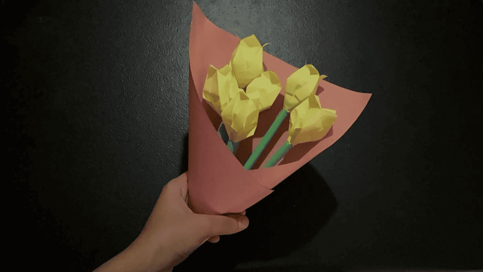 origami flower bouquet instructions step 17.1