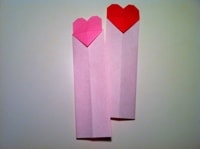 Origami Heart Bookmark