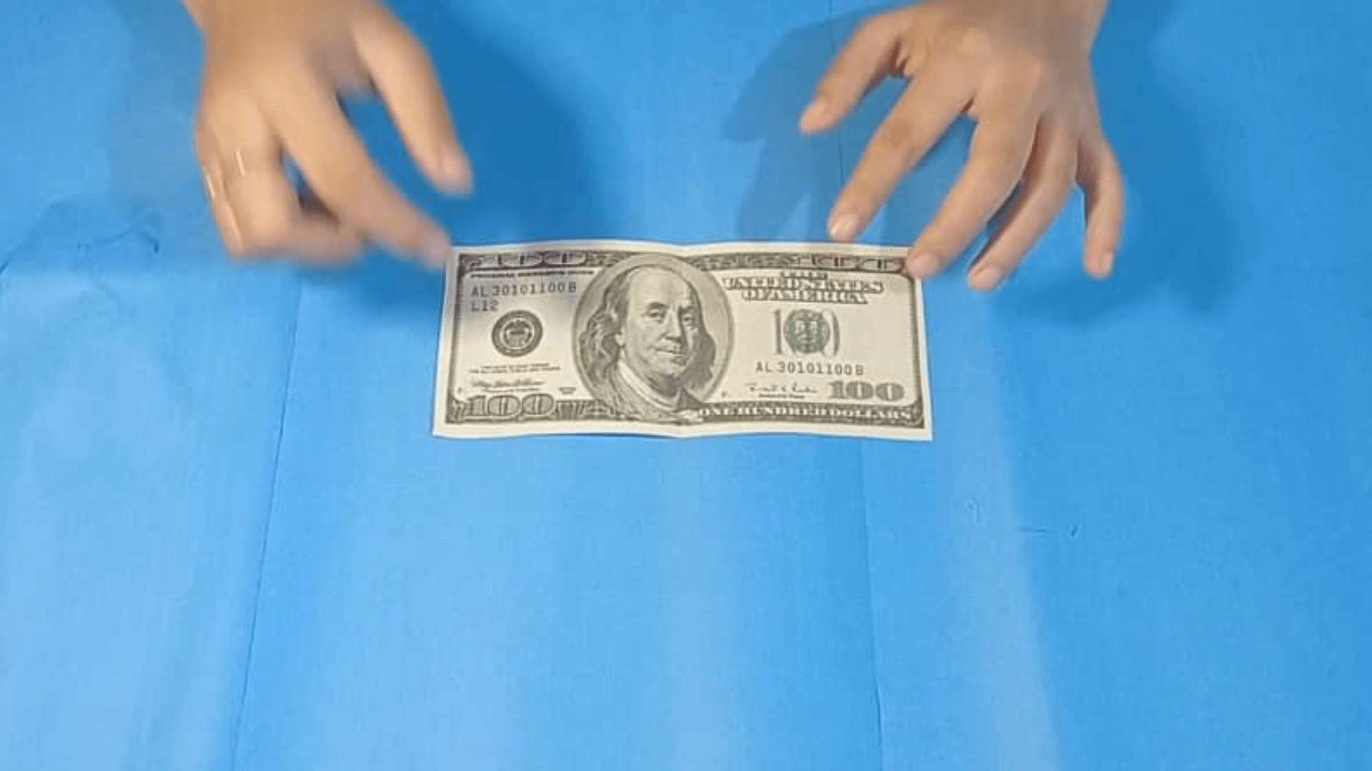 origami heart dollar instructions step 1