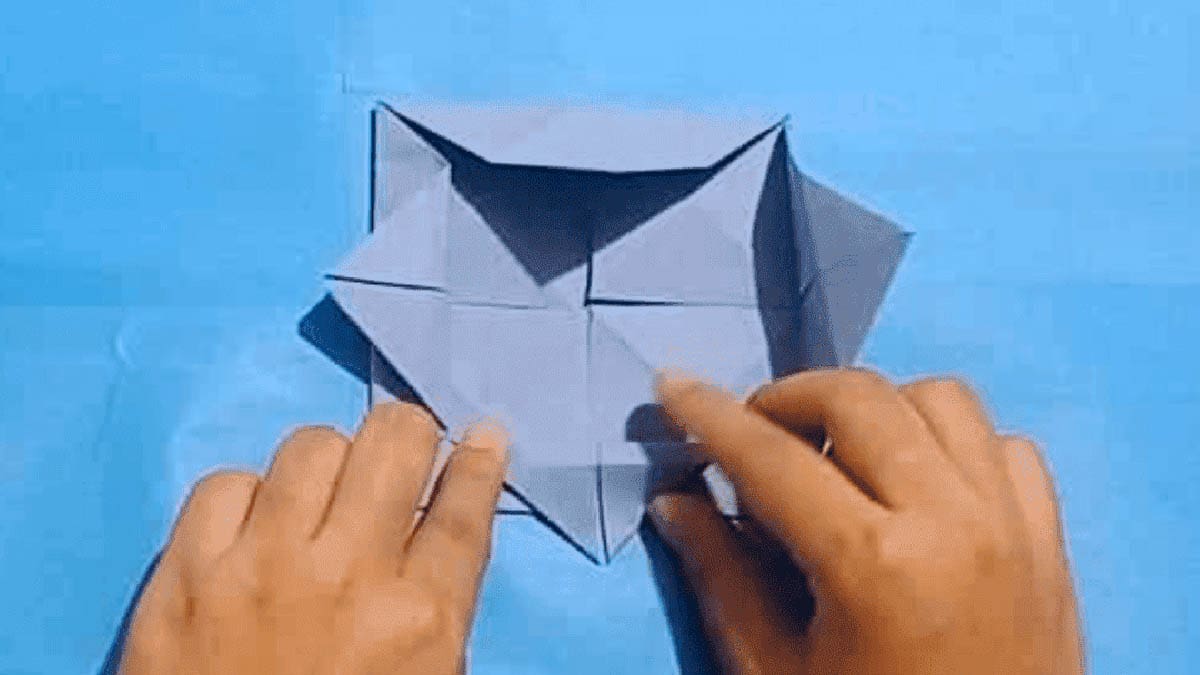 origami lotus flower instructions step 10