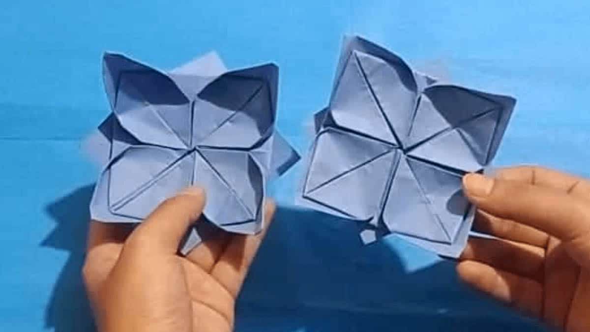 How To Make An Origami Lotus Flower - Folding Instructions - Origami Guide