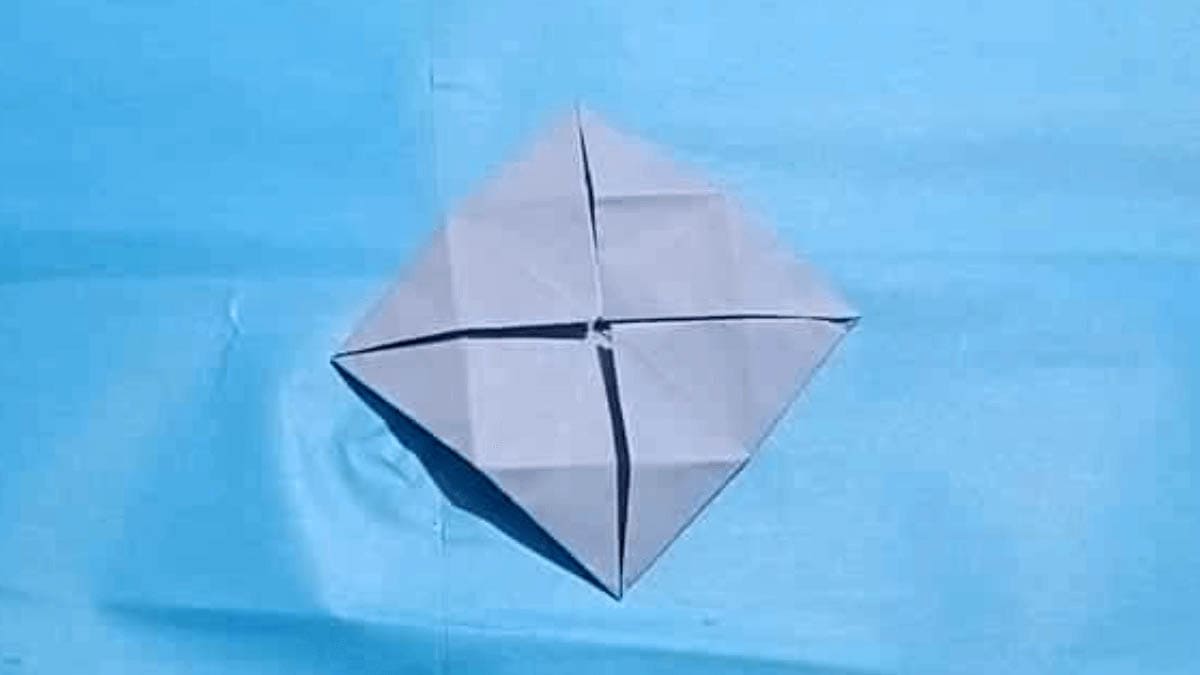 origami lotus flower instructions step 9