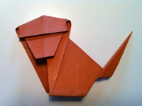 Origami Monkey Instructions Page 2