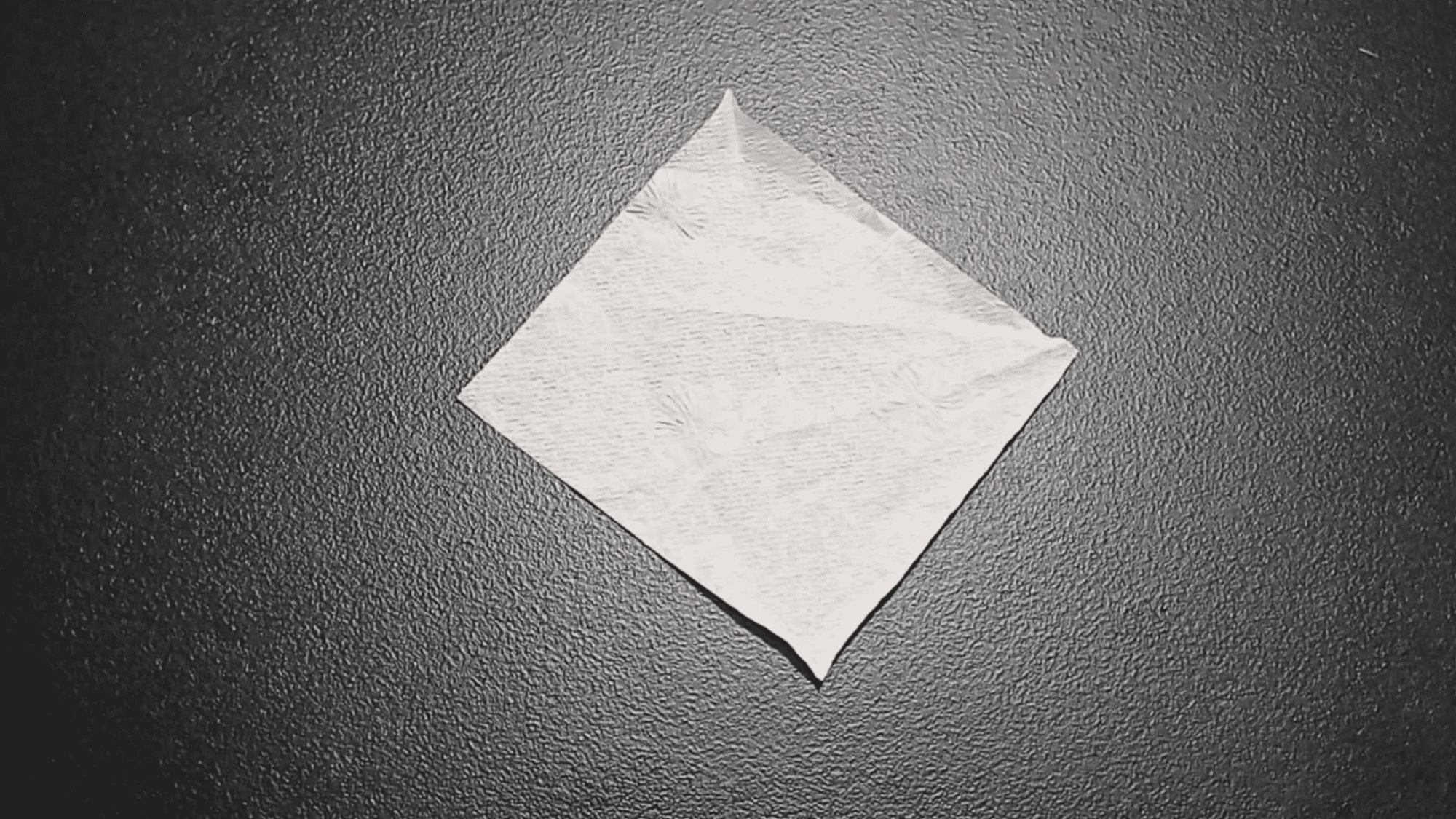 Napkin Swan Instructions Step 1