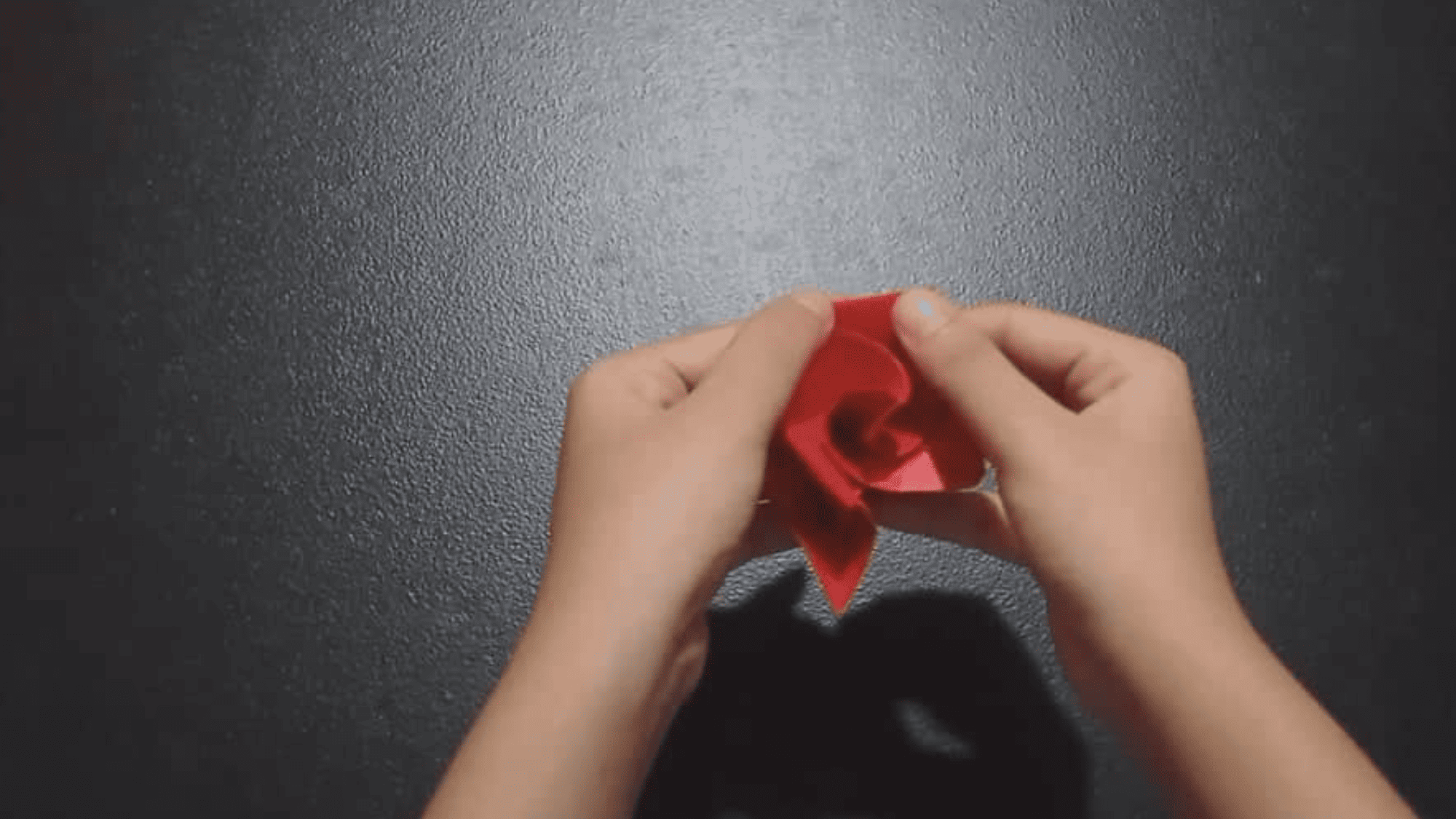 origami rose instructions step 17