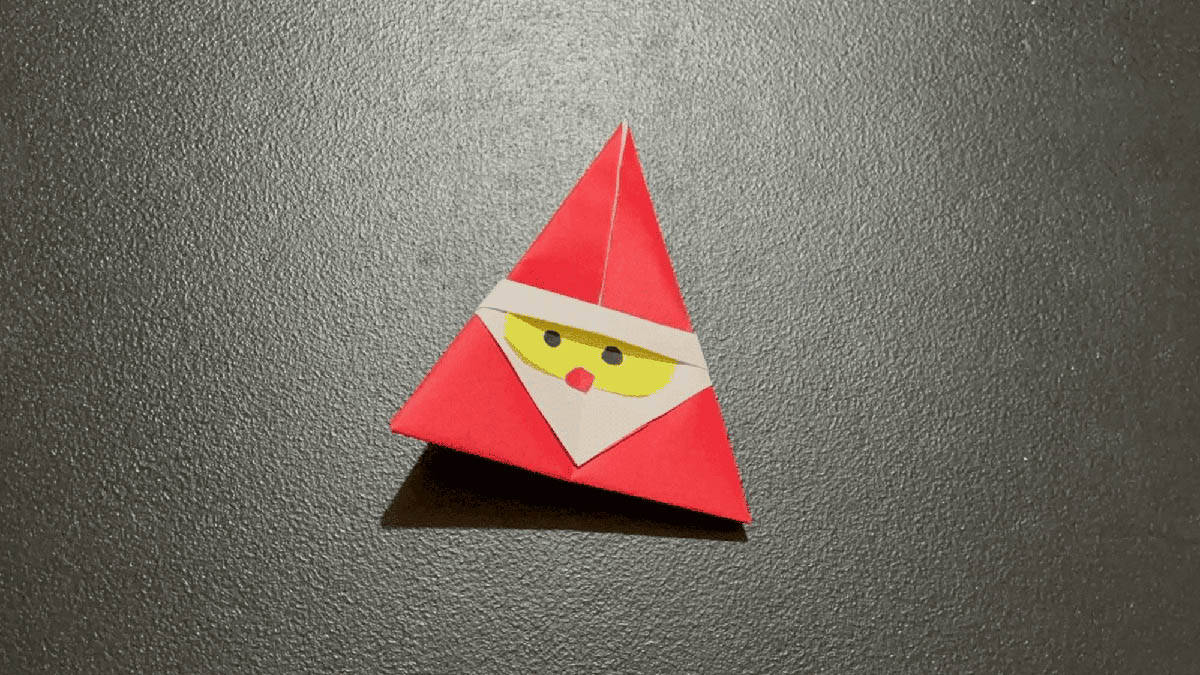 Origami Santa Claus Instructions Step 8