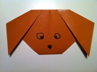 Simple Origami Dog