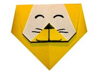 Simple Origami Lion