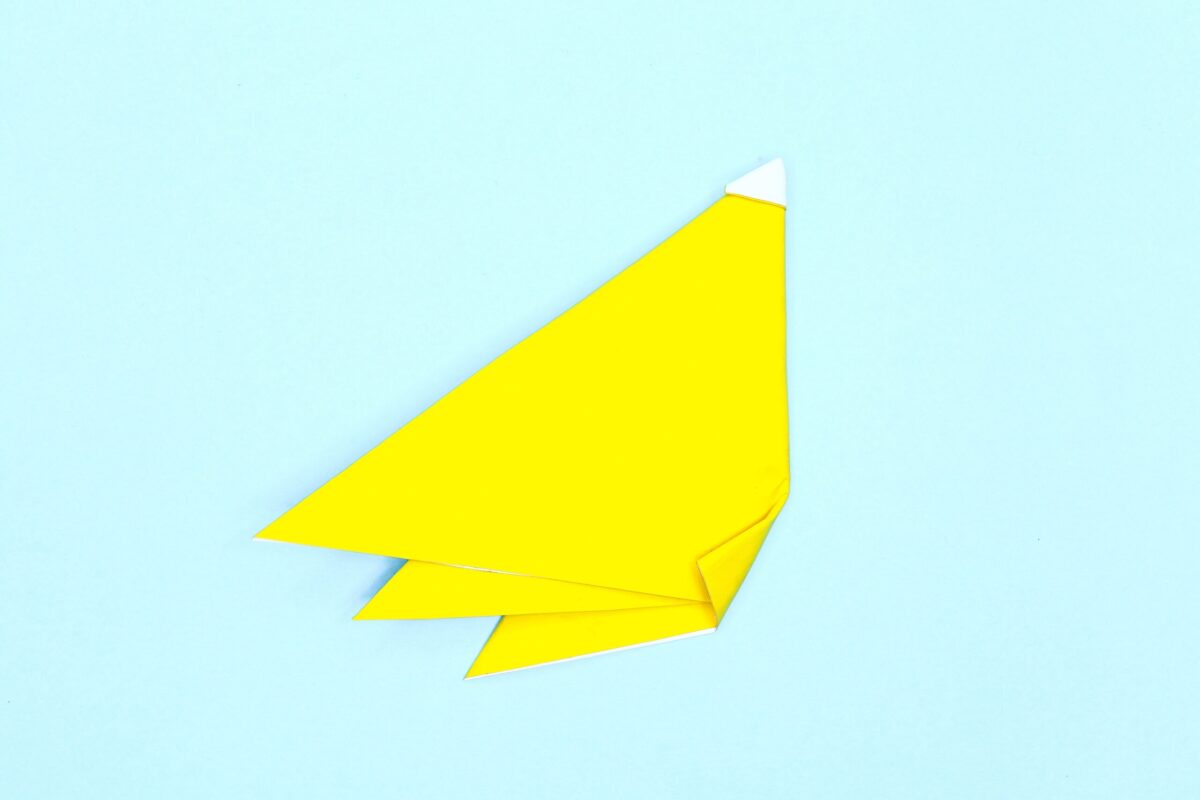 Banana origami step 10