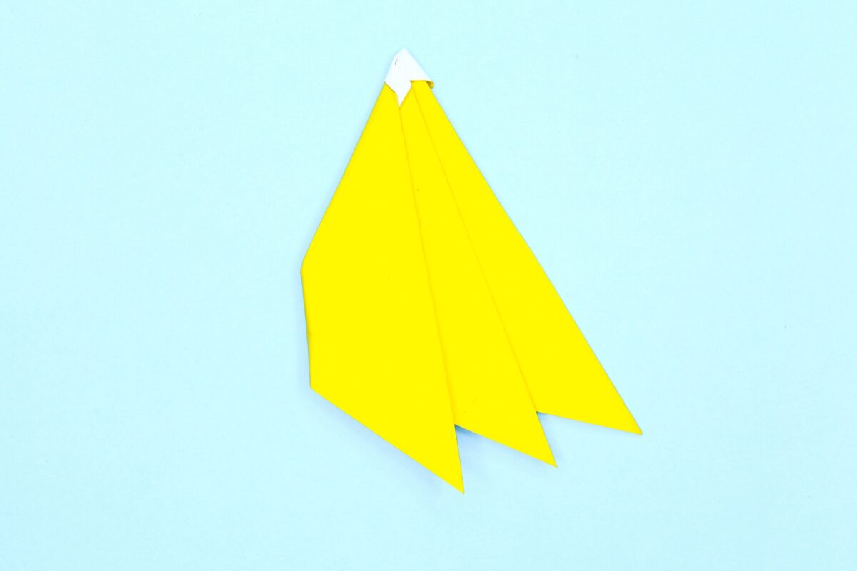 Banana origami step 11
