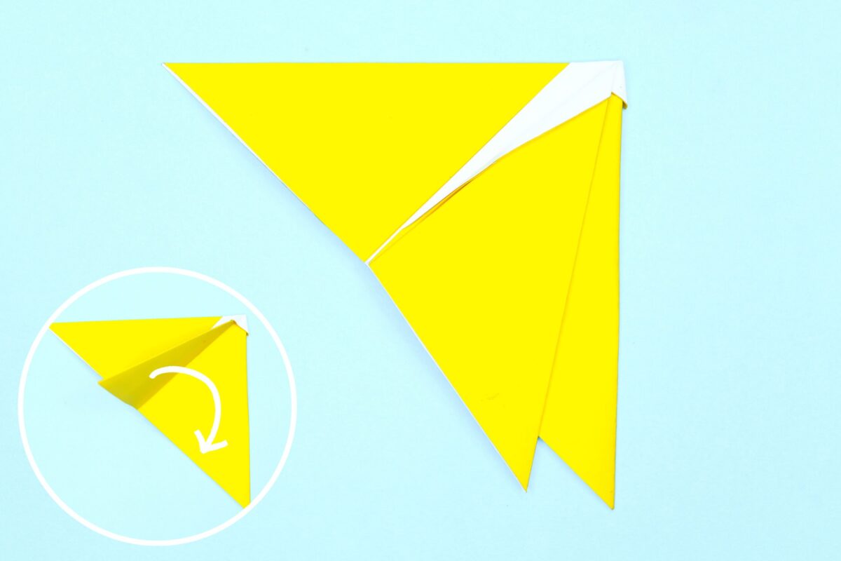 Banana origami step 7