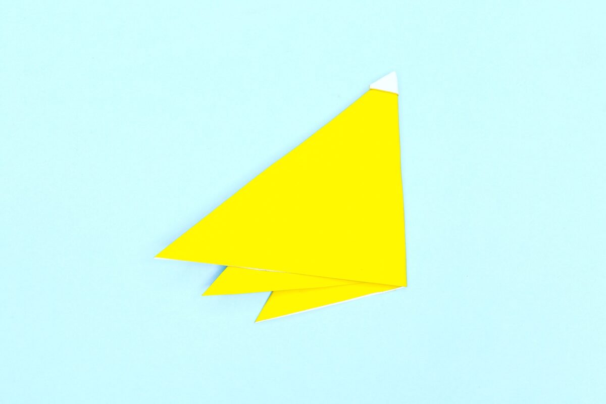 Banana origami step 9