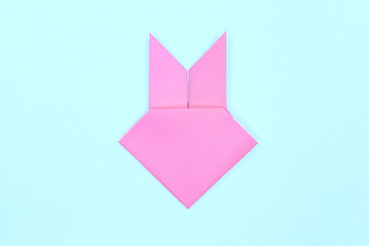 Rabbit origami step 10