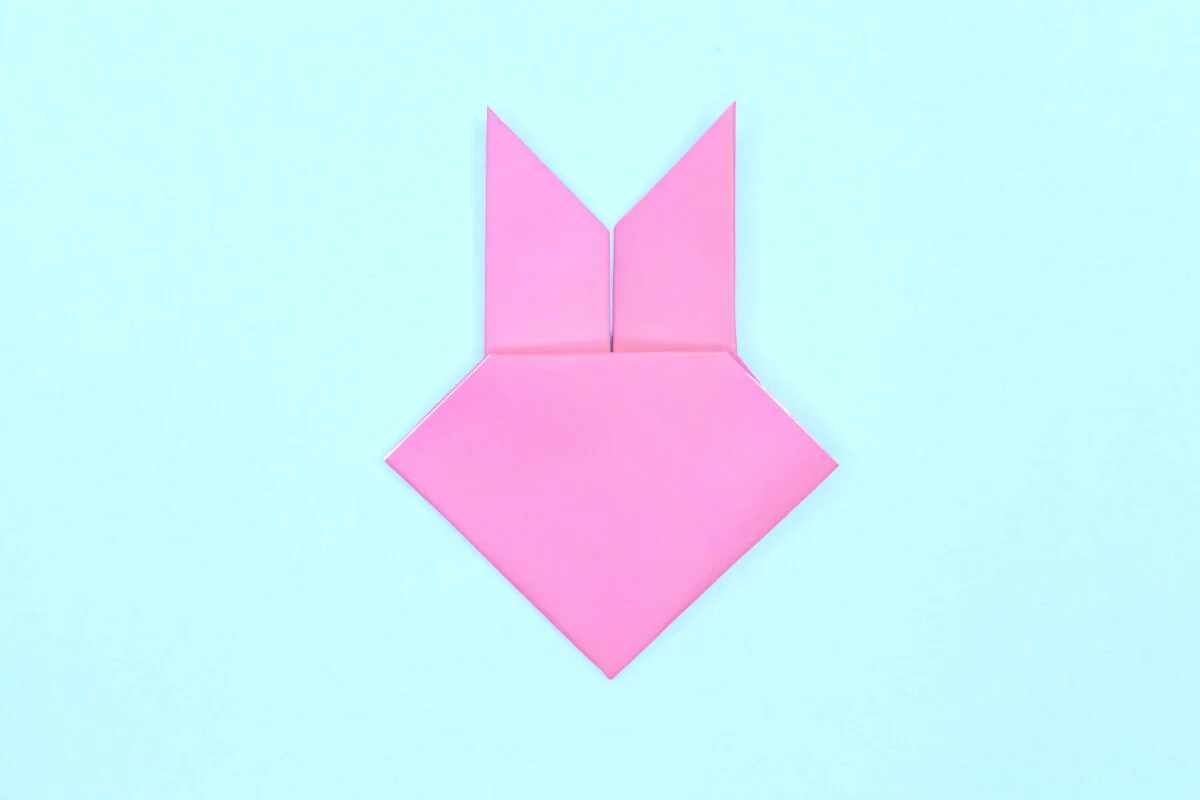 Rabbit origami step 10