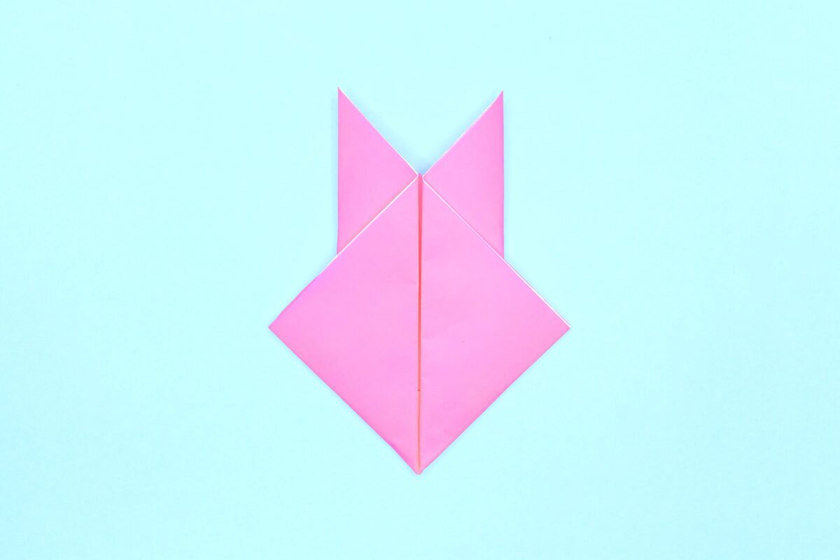 Rabbit origami step 8