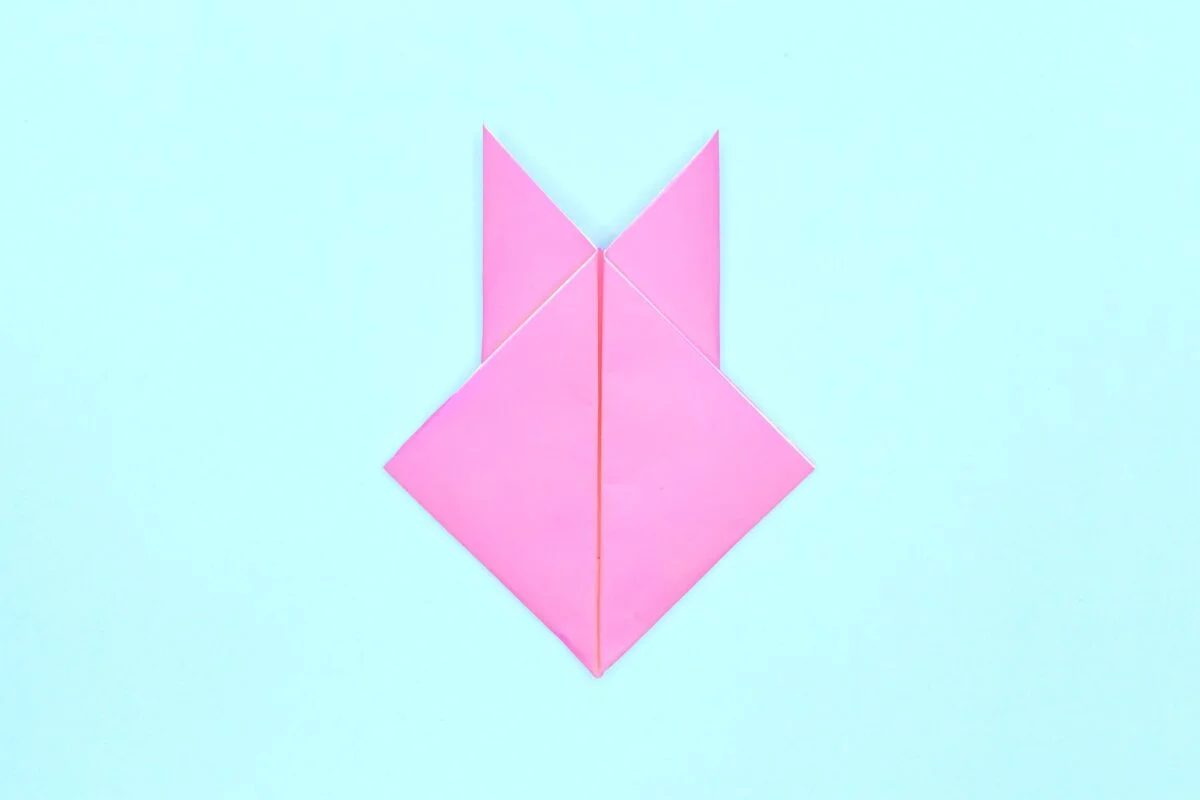 Rabbit origami step 8
