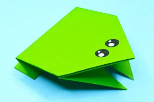 Easy Origami Paper Frog That Jumps Instructions