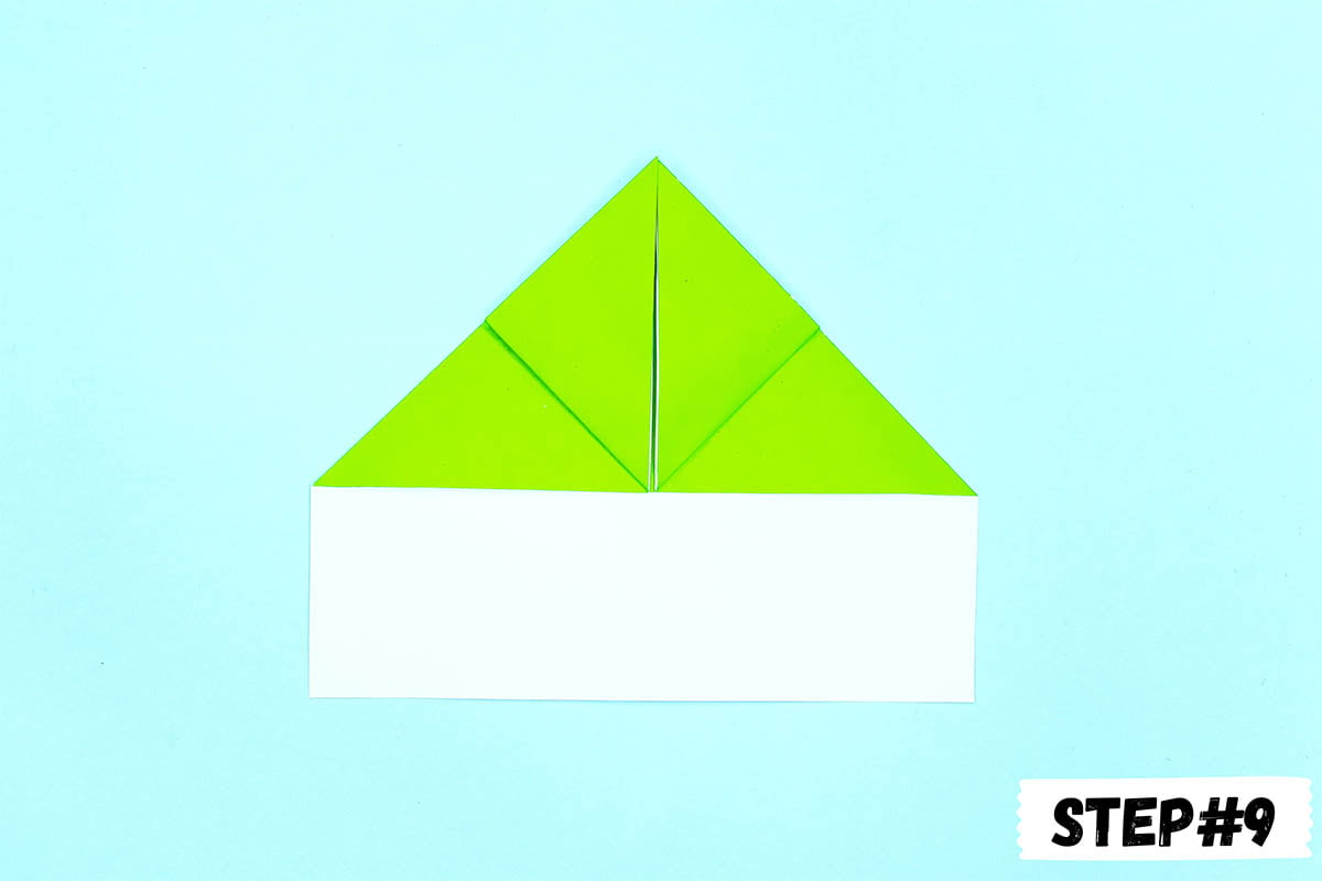 Easy frog origami step 9