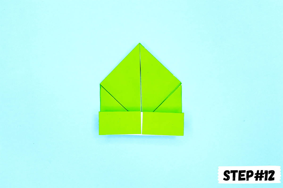 Easy frog origami step 12