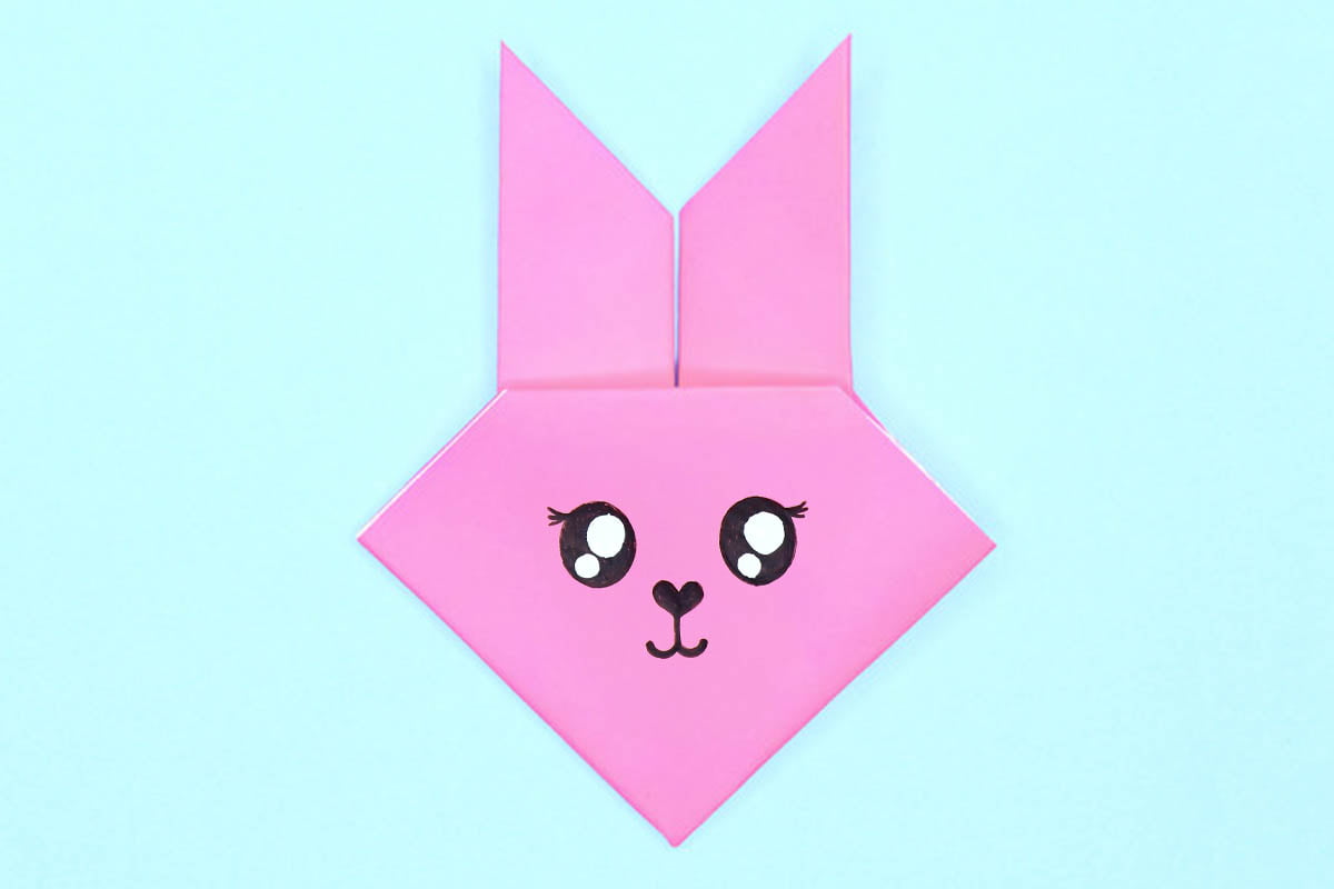 Origami rabbit instructions and diagram