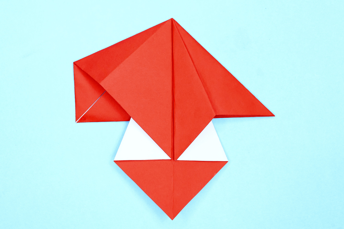 Mushroom origami step 18