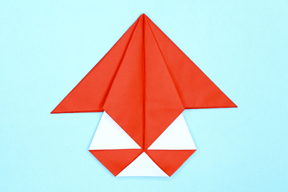 Mushroom origami step 20