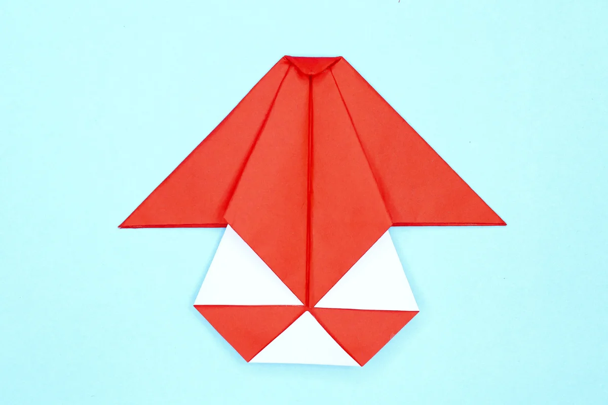 Mushroom origami step 21