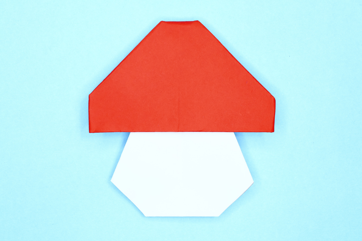 Mushroom origami step 23