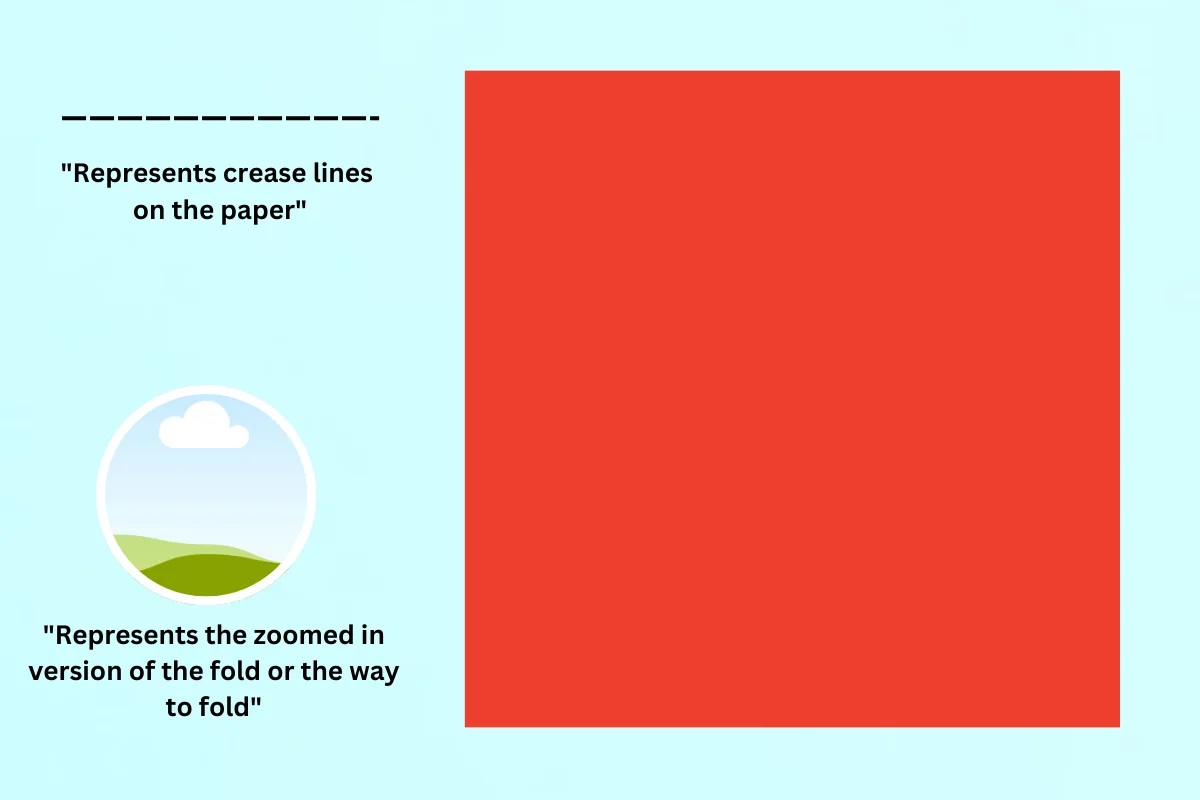 Rocket origami step 1