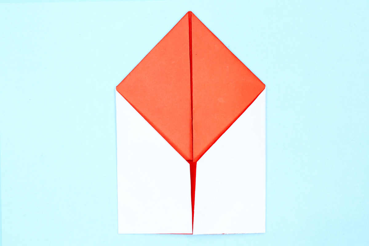 Rocket origami step 12