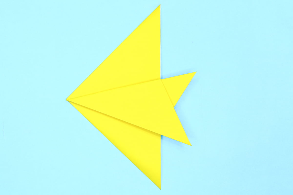 Fish origami step 14