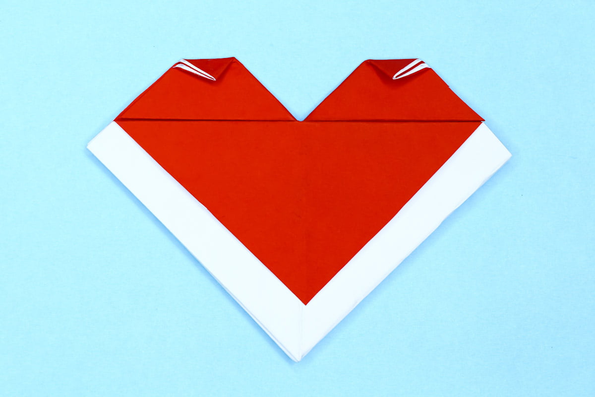 Easy Origami Heart Envelope step 21
