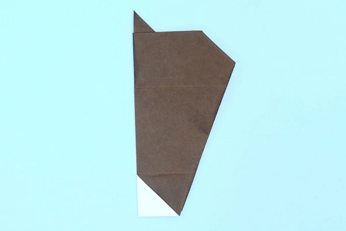 Horse origami step 16