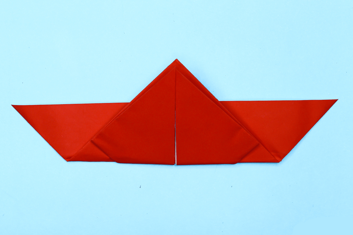 Butterfly origami step 13